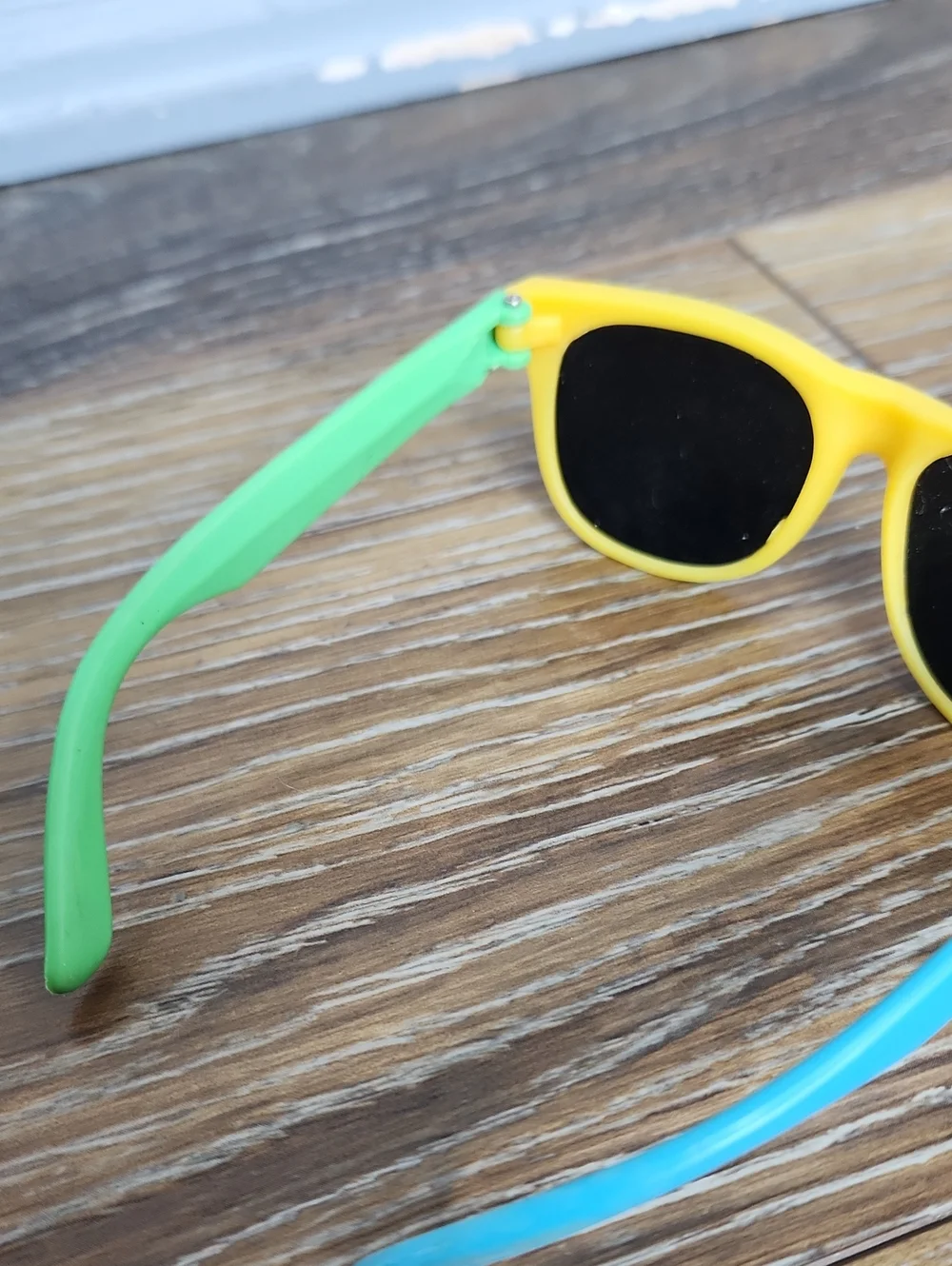 Vintage Kids Sunglasses Yellow Blue Green